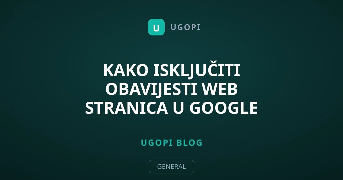 Kako isključiti obavijesti web stranica u Google Chromeu